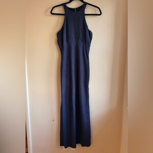 House of Harlow 1960 Deep Blue Maxi Floral Dress Sz S
